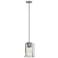 Refinery 7 3/4" Wide Nickel with Clear Shade Mini Pendant