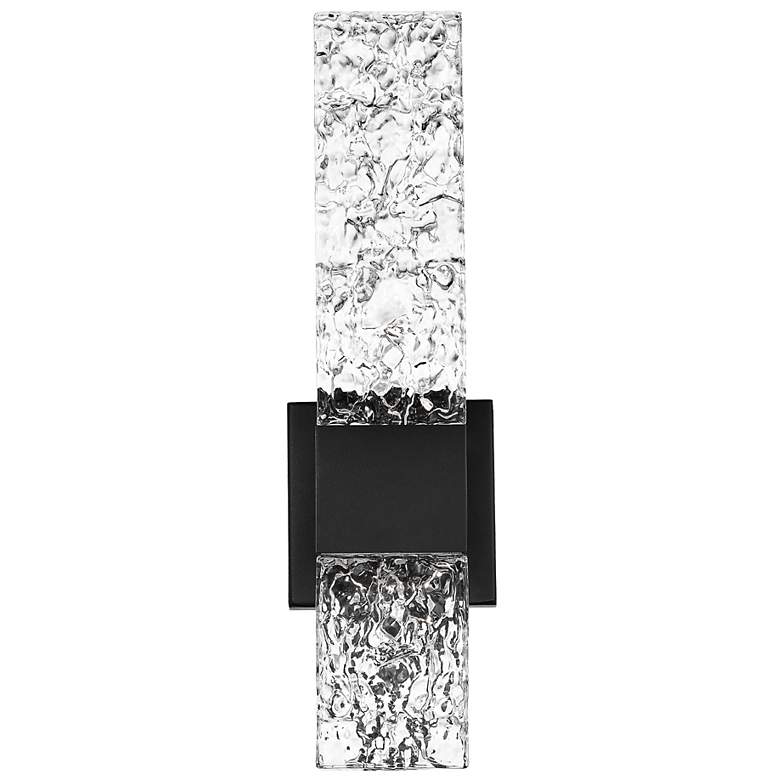 Image 4 Reflect 18 inchH x 5 inchW 2-Light Outdoor Wall Light in Black more views