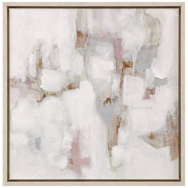 Image 1 Reflected Lights I 26" Square Giclee Framed Canvas Wall Art