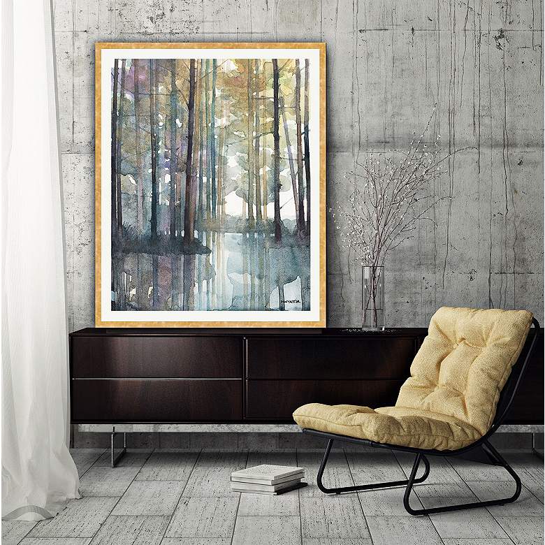 Image 3 Reflecting Creek 42" High Framed Wall Art more views