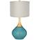 Reflecting Pool Cream Pleated Drum Shade Wexler Table Lamp
