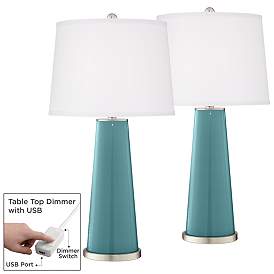 Image1 of Reflecting Pool Leo Table Lamp Set of 2 with Dimmers