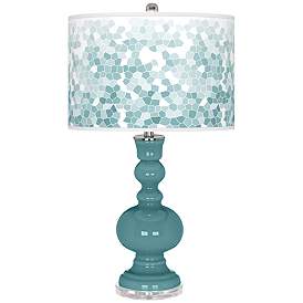 Image1 of Reflecting Pool Mosaic Giclee Apothecary Table Lamp