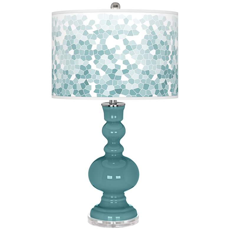 Image 1 Reflecting Pool Mosaic Giclee Apothecary Table Lamp