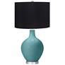 Reflecting Pool Ovo Table Lamp with Black Shade