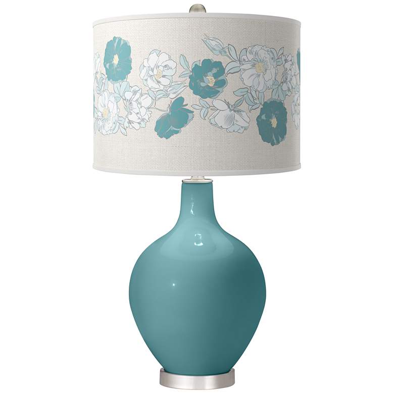 Image 1 Reflecting Pool Rose Bouquet Ovo Table Lamp