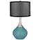 Reflecting Pool Spencer Table Lamp with Organza Black Shade