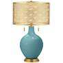 Reflecting Pool Toby Brass Metal Shade Table Lamp