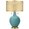 Reflecting Pool Toby Brass Metal Shade Table Lamp