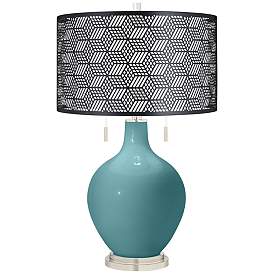 Image1 of Reflecting Pool Toby Table Lamp With Black Metal Shade