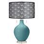 Reflecting Pool Toby Table Lamp With Black Metal Shade