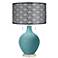 Reflecting Pool Toby Table Lamp With Black Metal Shade