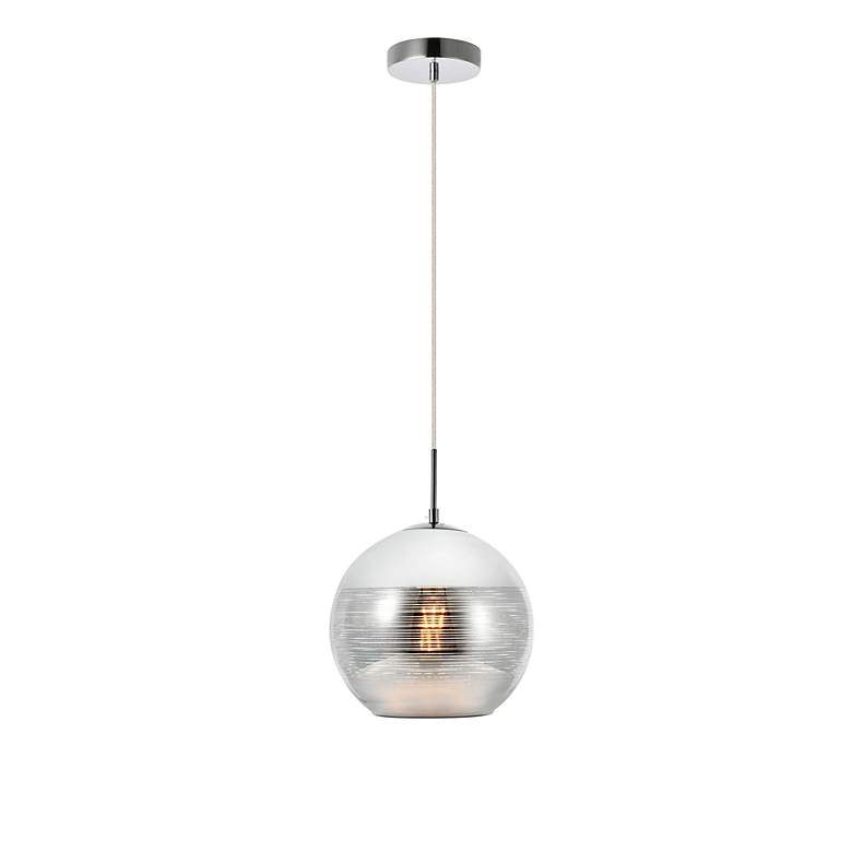Image 3 Reflection Collection Pendant D9.5In H9.5In Lt:1 Chrome Finish more views