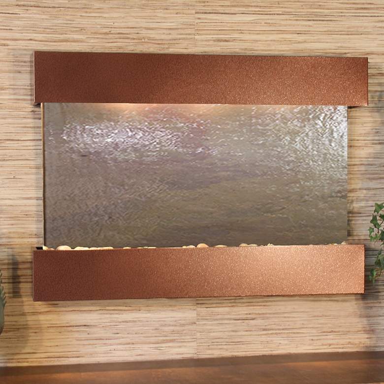 Image 1 Reflection Creek Featherstone Brown 27" High Wall Fountain