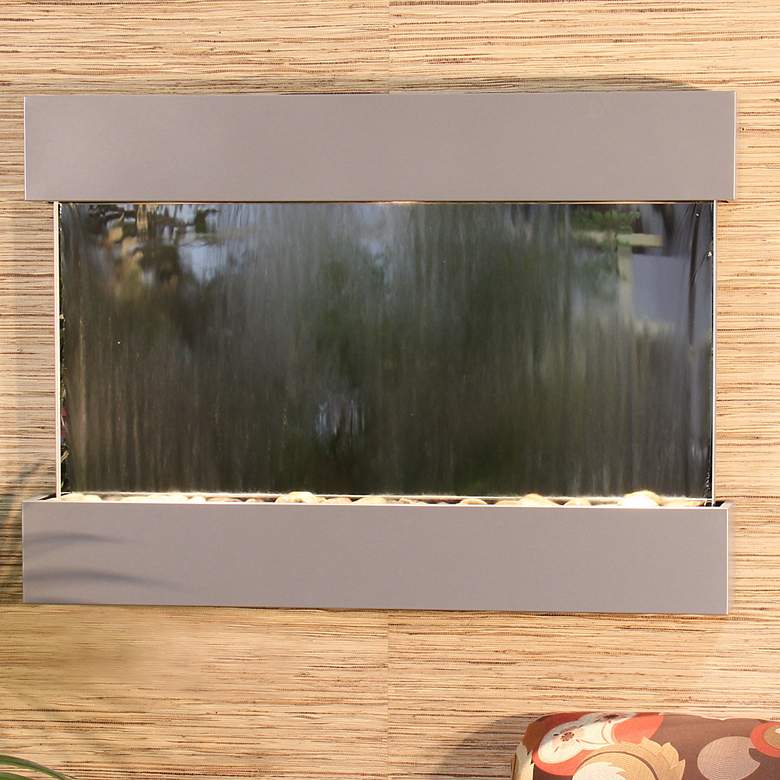 Image 1 Reflection Creek Mirror Silver 27" High Wall Fountain