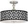 Reflection Giclee 16" Wide Semi-Flush Ceiling Light