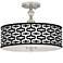 Reflection Giclee 16" Wide Semi-Flush Ceiling Light