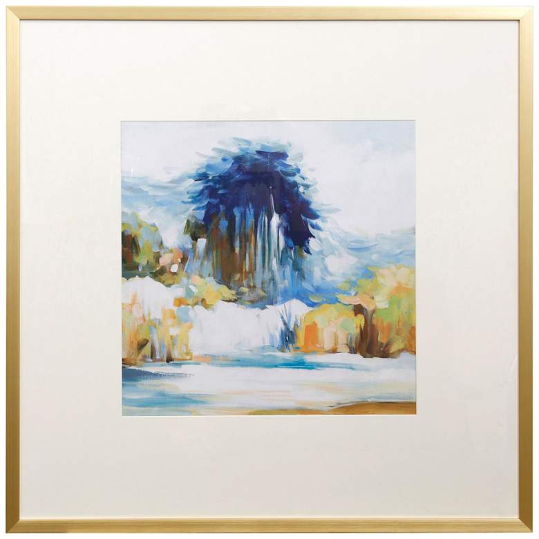Image 1 Reflection II 39.4"W x 39.4"H Watercolor Printed Paper Framed Wal