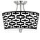 Reflection Tapered Drum Giclee Ceiling Light