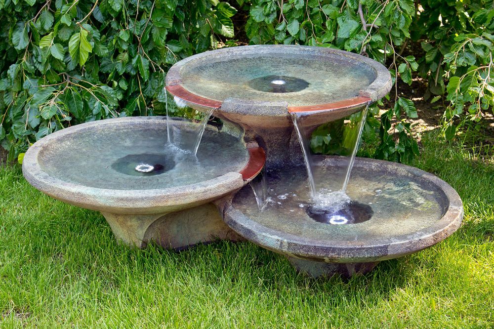 Reflections 18 1/2" High Garden Bubbler Fountain with Light 74W66 Lamps Plus