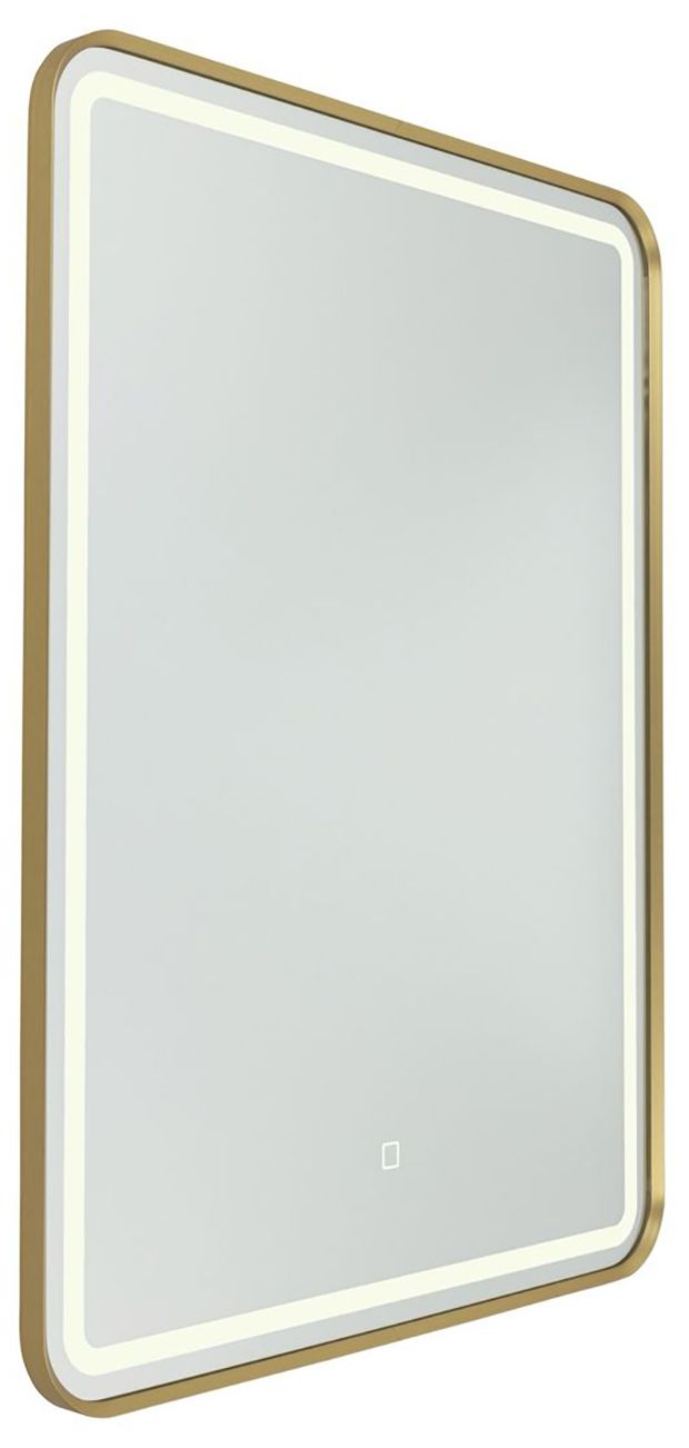 Image 2 Reflections 23.6" Wide Brushed Brass Mirror more views