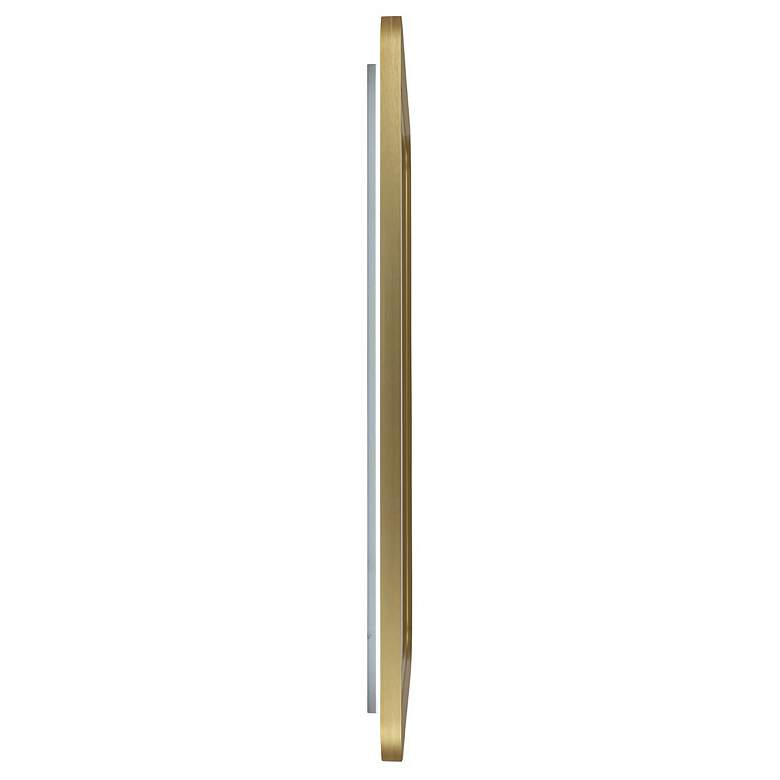 Image 3 Reflections 23.6" Wide Brushed Brass Mirror more views