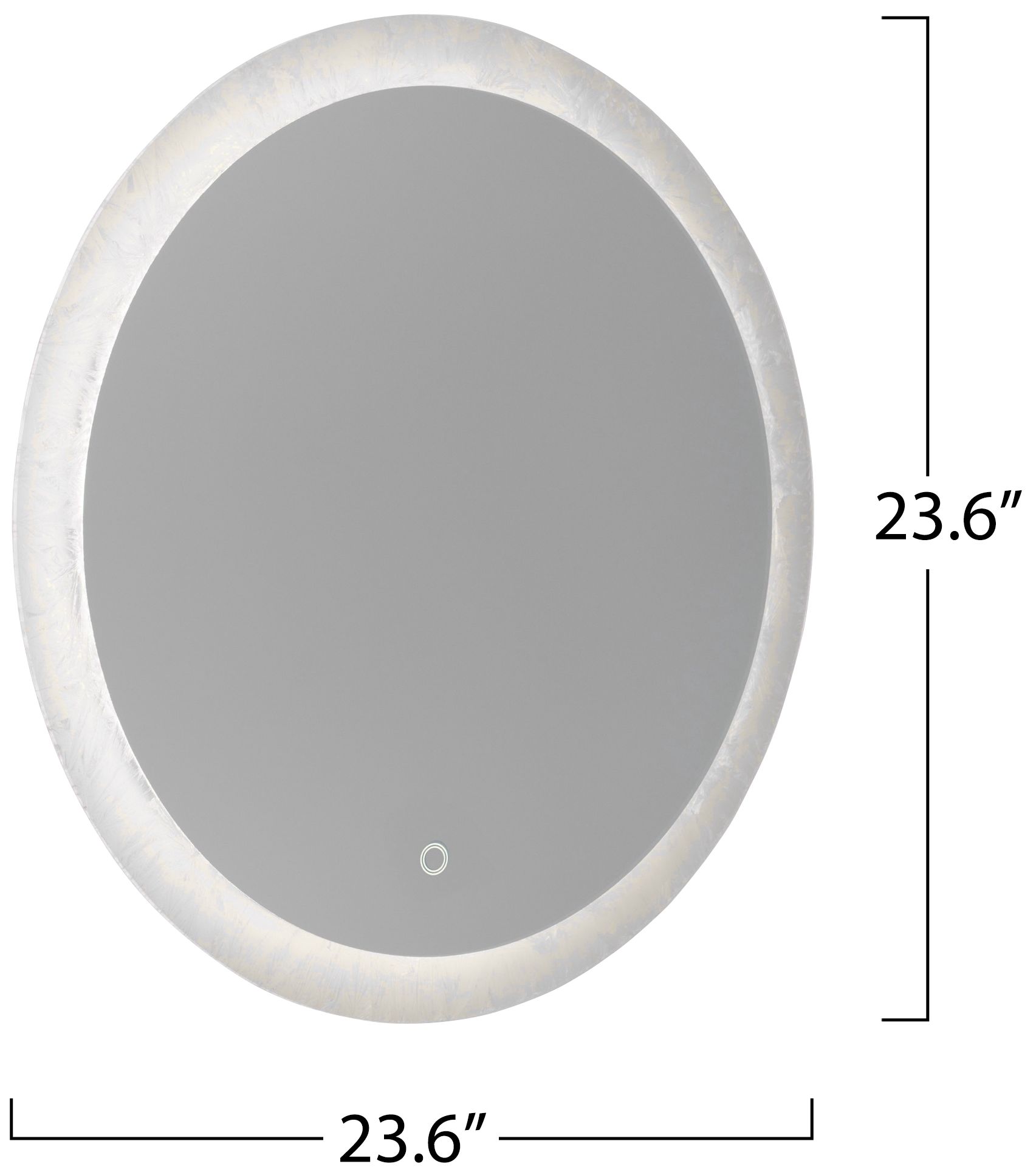 Image 5 Reflections 23.6" Wide Frost Mirror more views