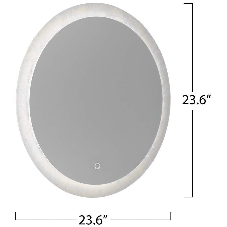 Image 5 Reflections 23.6" Wide Frost Mirror more views