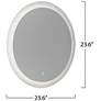 5_Reflections 23.6" Wide Frost Mirror more views