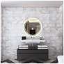 5_Reflections 31.5" Wide Brushed Brass Mirror more views
