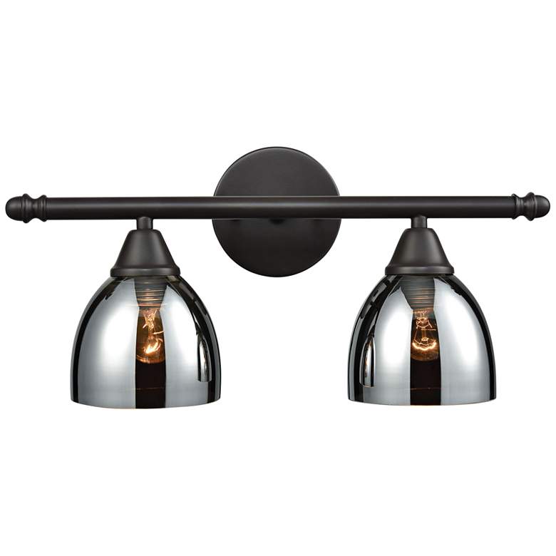 Image 1 Reflections 8 inch High Oil-Rubbed Bronze 2-Light Wall Sconce