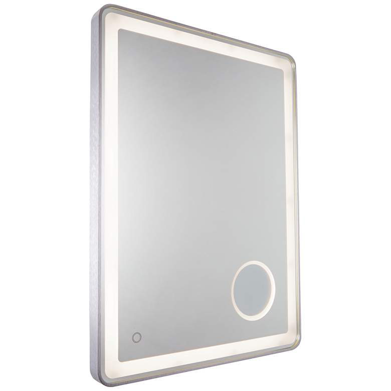 Image 1 Reflections Brushed Gray 31 1/2 inch x 23 3/4 inch LED Wall Mirror