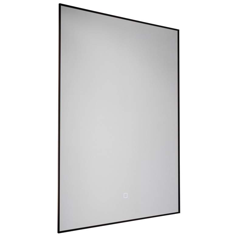 Image 1 Reflections Collection 24W LED Rectangular Wall Mirror Black