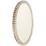 Reflections Crystal 23 1/2" x 29 1/2" Oval LED Wall Mirror