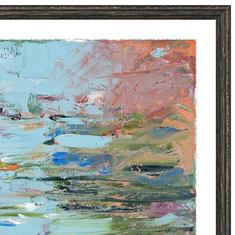 Image 2 Reflections in Coral 32" High Framed Wall Art more views