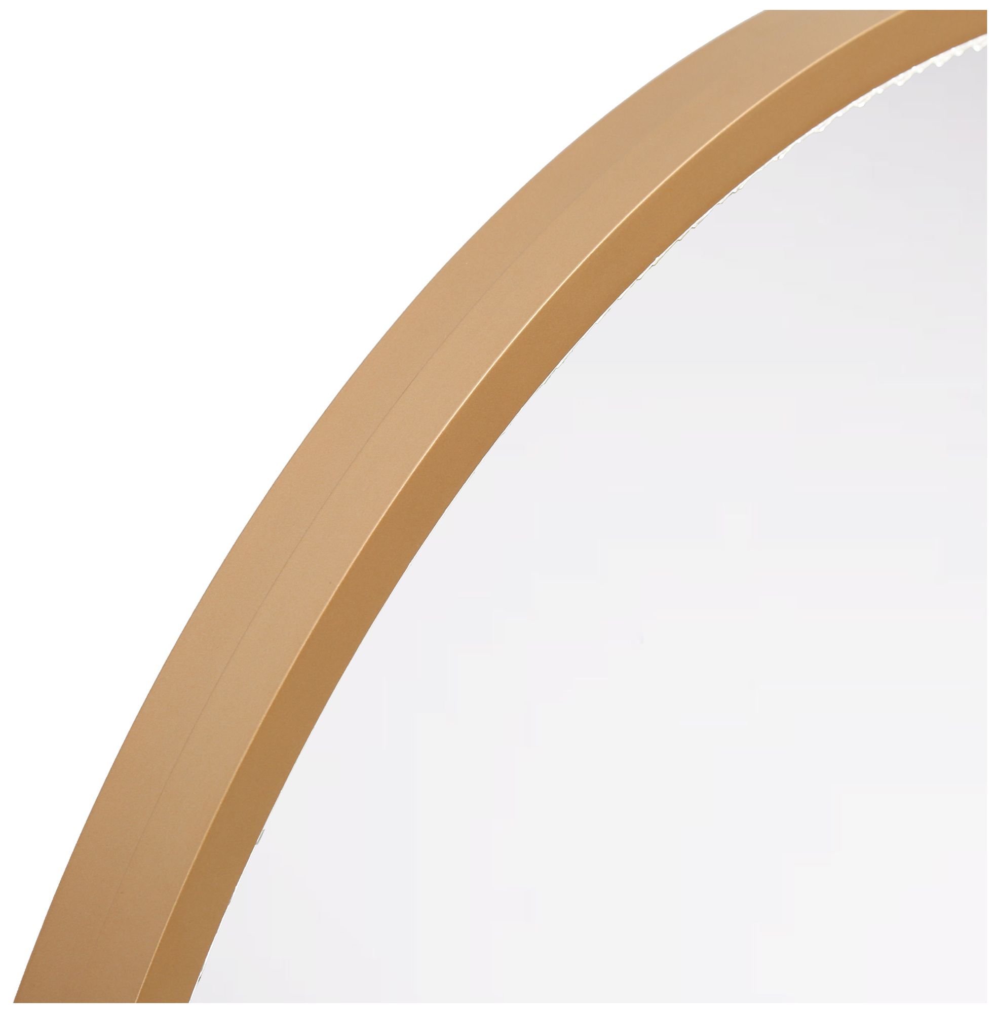 Reflora 36" Wide Gold Round LED Dimmable Bathroom Vanity Mirror