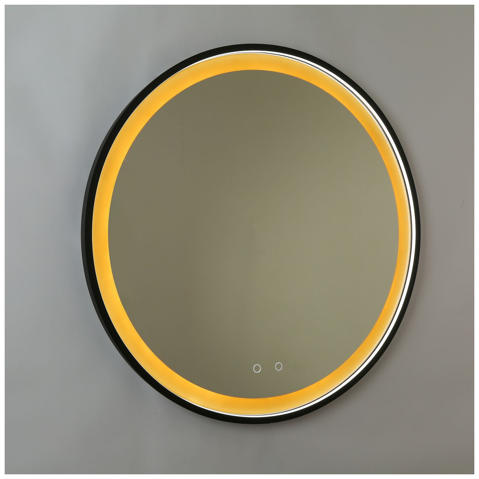 Image 2 Reflora 36" Wide Round LED Dimmable Bathroom Vanity Mirror more views