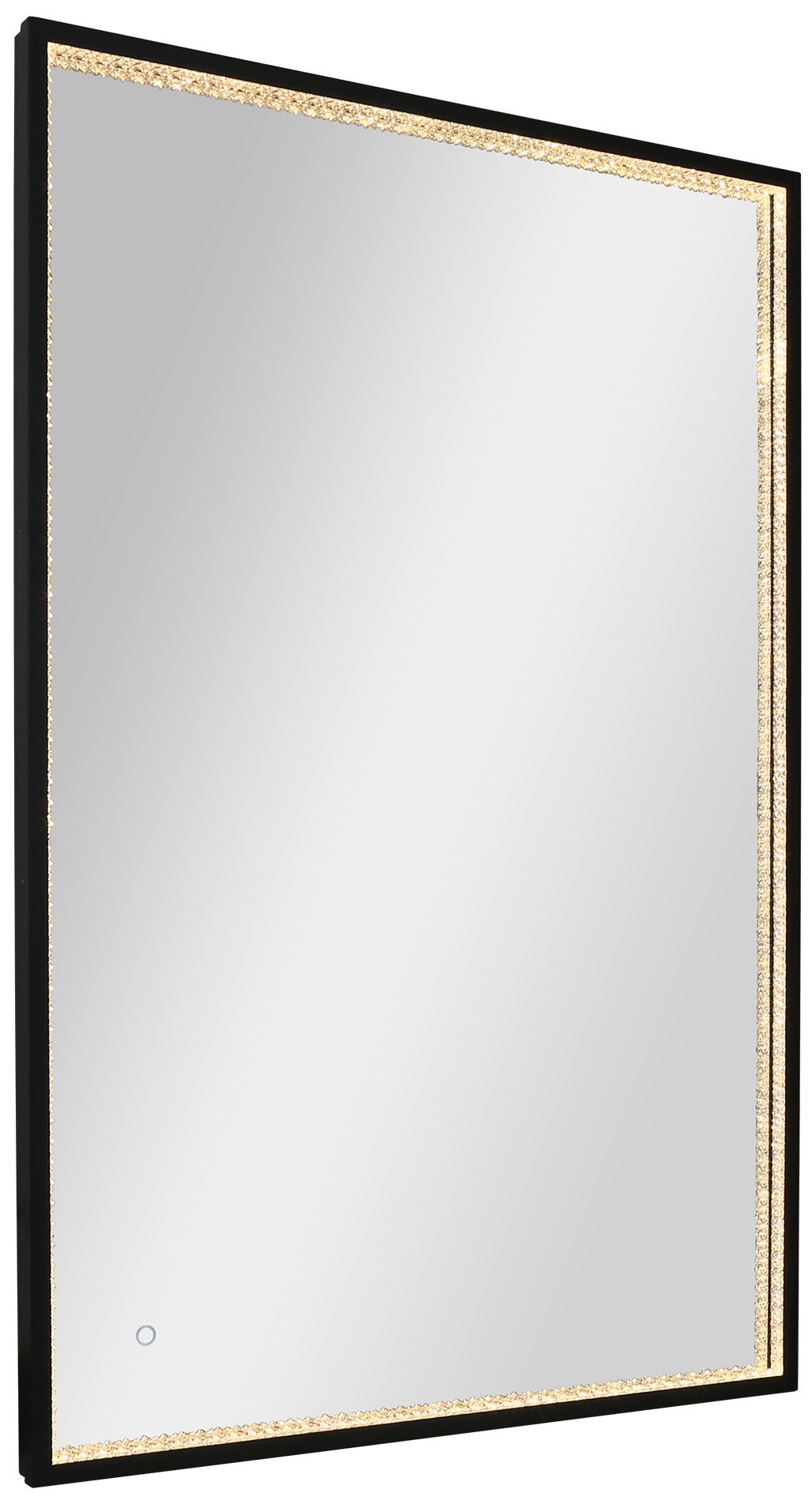 Image 3 Reflora 55.1" Wide Black LED Dimmable Bathroom Vanity Mirror more views