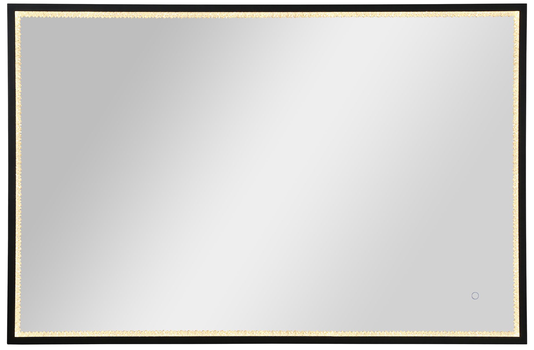 Image 4 Reflora 55.1" Wide Black LED Dimmable Bathroom Vanity Mirror more views