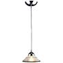 Refraction 7" Wide 1-Light Pendant - Polished Chrome with White Glass