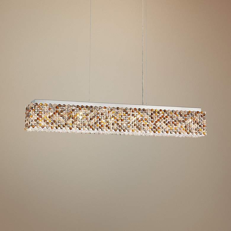Refrax 36 1/2&quot; Wide Crystal LED Kitchen Island Light Pendant