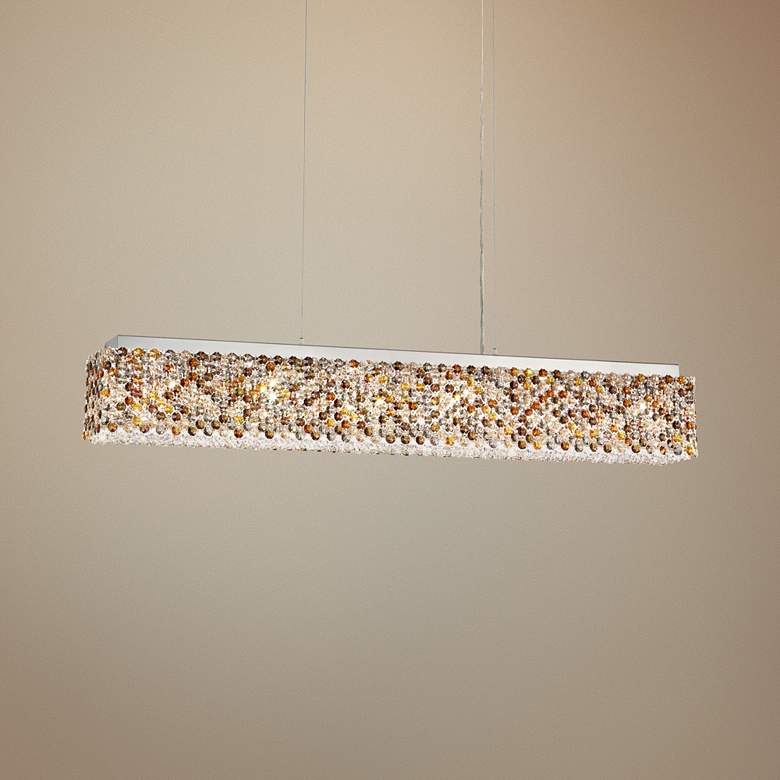 Image 1 Refrax 36 1/2" Wide Crystal LED Kitchen Island Light Pendant