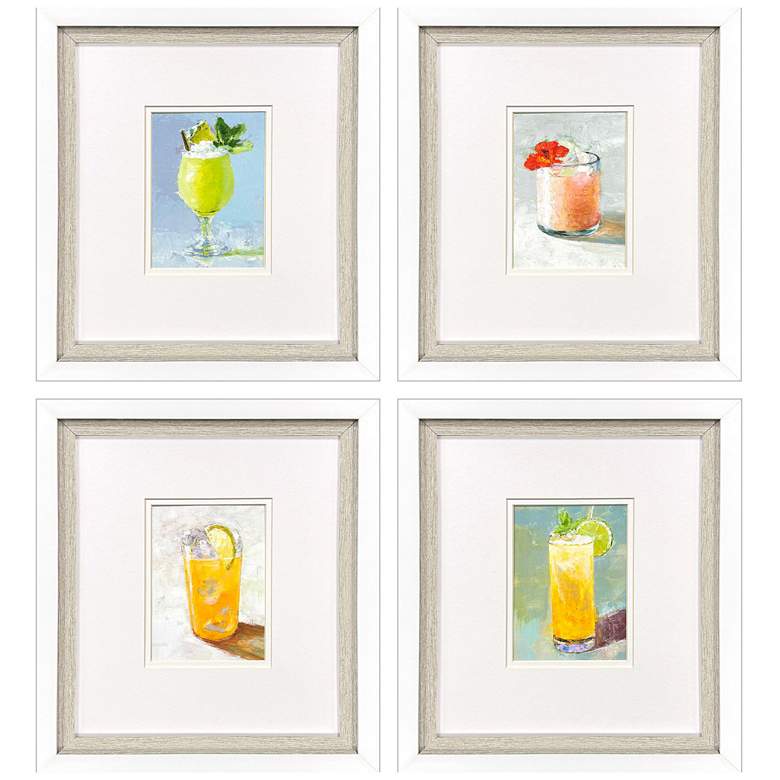 Image 1 Refreshers 14"W x 16"H Modern Framed Art Set of 4