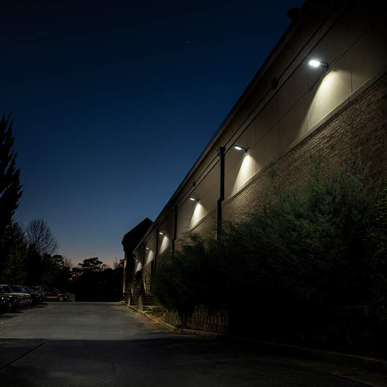 Image 6 Refuge 12"W Dark Gray Motion Sensor Solar LED Security Light more views