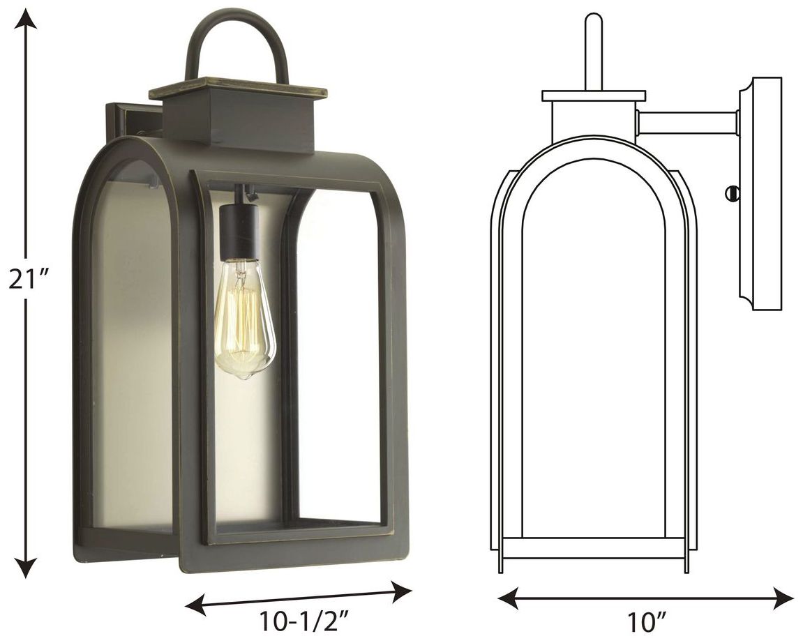 Image 4 Refuge Collection One-Light Large Wall Lantern more views