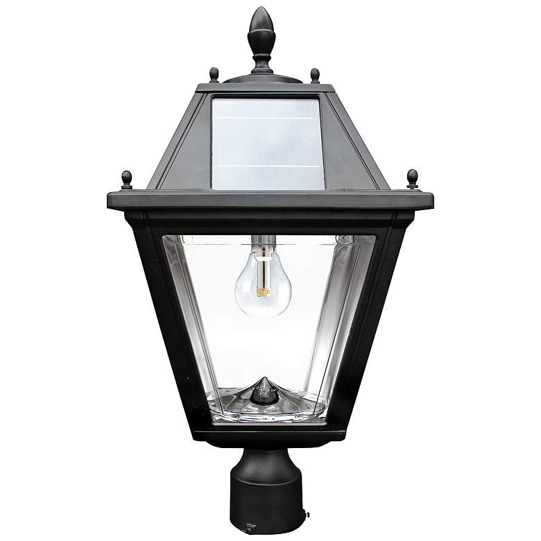 Image 1 Regal 22 1/2" High Black Solar LED Outdoor Post Light
