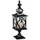 Regal 28" High Iron and Glass Candle Lantern