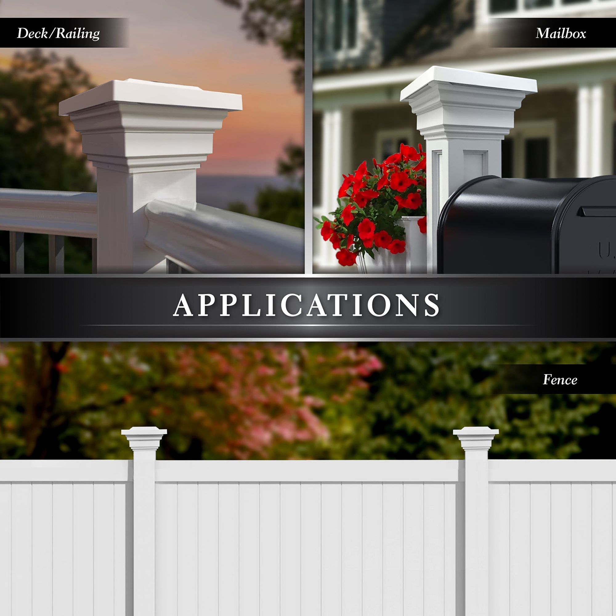 Image 5 Regal 3 3/4" High White Outdoor Solar LED Post Cap more views