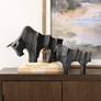 1_Regal Bull Dark Bronze 2-Piece Figurines Set