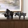 3_Regal Bull Dark Bronze 2-Piece Figurines Set more views